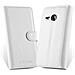 Custodia Compatibile Con Htc One M8 Mini In Bianco Fumo - Coperchio Protettiva Con Chiusura Magnetica, Funzione Stand E Tasca Per Le Carte - Foto miniatura 2