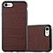 Custodia Compatibile Con Apple Iphone 7 / 7s / 8 / Se 2020 In Wooden Caffè - Coperchio Protettivo In Silicone Tpu Flessibile - Foto miniatura 1