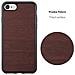 Custodia Compatibile Con Apple Iphone 7 / 7s / 8 / Se 2020 In Wooden Caffè - Coperchio Protettivo In Silicone Tpu Flessibile - Foto miniatura 3
