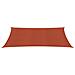 Vela Parasole 160 G / m? Terracotta 5x8 M In Hdpe - Foto miniatura 3