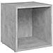 Mobili Porta TV 2pz Grigio Cemento 37x35x37cm Legno Multistrato - Foto miniatura 3
