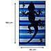 Telo Mare Jacquard Spugna Asciugamano Spiaggia Disegno Geko Stripe Telo Mare Blu - Foto miniatura 3