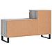Scarpiera Grigio Sonoma 102x36x60 Cm In Legno Multistrato - Foto miniatura 4