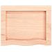 Piano Bagno 40x30x (2-6) cm in Legno Massello Non Trattato - Foto miniatura 2