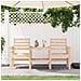 Panca da Giardino con Tavolino 2 Posti Legno Massello di Pino - Foto miniatura 1