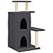 Albero Per Gatti Con Tiragraffi In Sisal Grigio Scuro 97 Cm - Foto miniatura 1