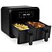 01.182068.01.001 friggitrice Doppia 8 L Indipendente 2400 W Friggitrice ad aria calda Nero - Foto miniatura 2