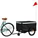 Rimorchio Da Bici Nero E Grigio 45 Kg In Ferro - Foto miniatura 9