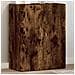 Schedario Rovere Fumo 60x32x77,5 Cm In Legno Multistrato - Foto miniatura 1