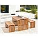 Tavolo Da Giardino Legno D'acacia Chiaro 180 X 90 Cm Sulzano - Foto miniatura 1