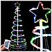 Albero Di Natale Luminoso 100 Luci A Led Spirale Per Interno Ed Esterno 150 Cm - Foto miniatura 4