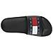 Black Casual Open Pool Slide Infradito Sintetico Scarpe Uomo Nero Eu 45, Em0em01191 Bds - Foto miniatura 3