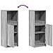 Credenza con LED Grigio Sonoma 38x34x100cm in Legno Multistrato - Foto miniatura 6