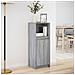 Credenza con LED Grigio Sonoma 38x34x100cm in Legno Multistrato - Foto miniatura 10