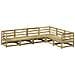 Set Divani da Giardino 6 pz in Legno Impregnato di Pino - Foto miniatura 1