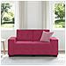 Divano Divanetto Rosso Vino 120 cm in Velluto - Foto miniatura 4