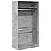 Armadio Grigio Cemento 100x50x200 Cm In Legno Multistrato - Foto miniatura 2