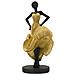 Scultura Ballerina 5 - Oro - Poliresina - 16,5x15x36 Cm - Foto miniatura 1