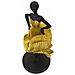 Scultura Ballerina 5 - Oro - Poliresina - 16,5x15x36 Cm - Foto miniatura 3