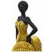 Scultura Ballerina 5 - Oro - Poliresina - 16,5x15x36 Cm - Foto miniatura 5