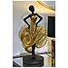 Scultura Ballerina 5 - Oro - Poliresina - 16,5x15x36 Cm - Foto miniatura 6