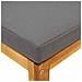 Poggiapiedi Con Cuscino Grigio Scuro In Massello D'acacia - Foto miniatura 6
