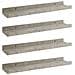 Mensole Da Parete 4 Pz Grigio Cemento 40x9x3 Cm - Foto miniatura 1