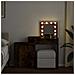Toeletta Con Led Rovere Fumo 115x37x110,5 Cm - Foto miniatura 2