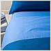 Completo Copripiumino Bicolor In Cotone Colore Blu Misura Matrimoniale - Foto miniatura 2