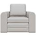 Divano Letto 2-in-1 Grigio Nuvola 98x71x83 cm Tessuto - Foto miniatura 5