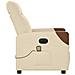 Poltrona Reclinabile Massaggiante Elettrica Crema in Tessuto - Foto miniatura 6