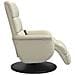 Poltrona Reclinabile Massaggio con Poggiapiedi Crema Similpelle - Foto miniatura 4