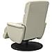 Poltrona Reclinabile Massaggio con Poggiapiedi Crema Similpelle - Foto miniatura 5
