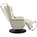 Poltrona Reclinabile Massaggio con Poggiapiedi Crema Similpelle - Foto miniatura 6