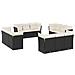 Set Divani da Giardino 12 pz con Cuscini Nero in Polyrattan - Foto miniatura 1