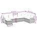Set Divani da Giardino con Cuscini 8 pz Nero in Polyrattan - Foto miniatura 4