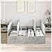 Struttura Letto con Contenitore  Grigio Cemento 150x200 cm - Foto miniatura 4