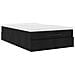 Struttura Letto Pouf con Materasso Nero 120x200 cm in Tessuto - Foto miniatura 6