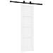 "Porta Scorrevole  con Set di Ferramenta ""ORKDAL"" in Legno Massello di Pino Bianco, Porta Interna 'ORKDAL'in Bianco 61x198,5x4 cm in Legno Massello di Pino" - Foto miniatura 1