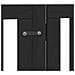 Cancello Cani Porta Pieghevole Nero 15 Pannelli 750 cm Pioppo - Foto miniatura 7