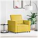 Divano Letto Singolo Giallo 90 x 165 x 87 cm Velluto - Foto miniatura 2