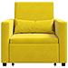 Divano Letto Singolo Giallo 90 x 165 x 87 cm Velluto - Foto miniatura 5