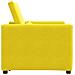 Divano Letto Singolo Giallo 90 x 165 x 87 cm Velluto - Foto miniatura 6