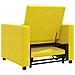 Divano Letto Singolo Giallo 90 x 165 x 87 cm Velluto - Foto miniatura 7