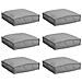 Cuscino per seduta pallet 6 pcs Grigio 40 x 40 x 8 cm - Foto miniatura 1