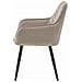 Sedia WAAV - Elegante velluto beige scuro per soggiorno, cucina, sala da pranzo - Foto miniatura 4