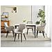 Sedia WAAV - Elegante velluto beige scuro per soggiorno, cucina, sala da pranzo - Foto miniatura 8