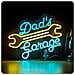 Insegna Led A Forma Di Chiave Inglese 42x32cm - Luce Decorativa Per Garage, Acrilico, Alimentazione Usb - Foto miniatura 5