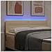Testiera LED con luci a strisce a LED Crema 144 cm Poliestere - Foto miniatura 4