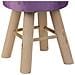 Sgabello In Legno Rivestito In Tessuto 32x32x44h - Foto miniatura 7